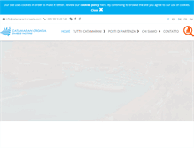 Tablet Screenshot of catamarani-croazia.com